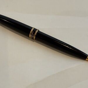 Elegant Black and Gold Ballpoint Pen with new refill